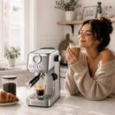 Casabrews 3700Gense Espresso Machine with 58mm Portafilter, PID Temperature Control, Pressure Gauge, 20-Bar Pump, Steam Wand & Stainless Steel Design