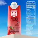 Muscle Milk Pro 33g High Protein Shake Ultra Filtered Milk, Strawberries N Creme, 11 fl oz, 12 pack