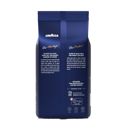 Lavazza Super Crema Whole Bean Coffee, Medium Espresso Roast, 2.2 lb Bag