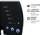 Keurig K-Classic Single Serve K-Cup Pod Coffee Maker, with 3 Brew Sizes, 48oz Removable Reservoir, Black