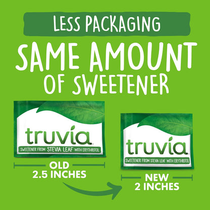 Truvia Original Calorie-Free Stevia Sweetener Packets, 500 Count, Zero Sugar Sugar Substitute