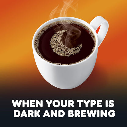 Dunkin' Midnight Dark Roast Ground Coffee, 16.5 Ounce (Pack of 6)