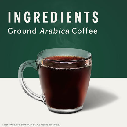 Starbucks Pike Place Roast Medium Roast K-Cup Coffee Pods 60 Count, Keurig Compatible, Arabica Coffee, Smooth Cocoa Notes