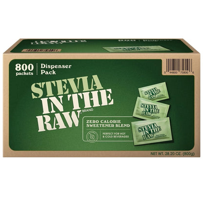 Stevia in the Raw Zero Calorie Sweetener Portion Packets, Original, 800 Count