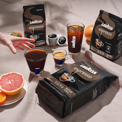 Lavazza Espresso Whole Bean Coffee Medium Roast 2.2 lb Bag, 100% Arabica Beans, Smooth Floral & Fruity Espresso Blend