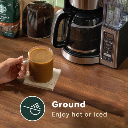 Starbucks Pike Place Roast Medium Roast Ground Coffee 28 oz Bag, 100% Arabica Beans, Smooth Cocoa & Praline Notes