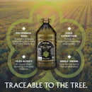 Mina Moroccan Extra Virgin Olive Oil, 169 fl oz, High Polyphenol Olive Oil, Single Origin Olive Oil