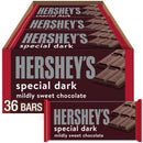 Hershey's Special Dark Mildly Sweet Chocolate Candy, Bars 1.45 oz, 36 Count