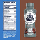 Core Power High Protein Shake, Chocolate, 42g Bottle, 14oz, 12 Pack