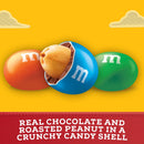 M&M'S Peanut Milk Chocolate Full Size Bulk Candy - 1.74oz/48ct